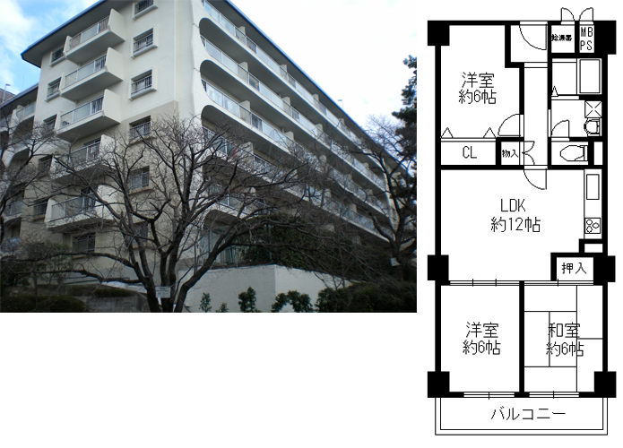 カネボウ三ツ池台マンション